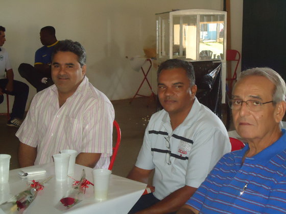 Marcelo Otaviano, Toninho do Sindicato e o presidente da AME, Ridmer Rodrigues Relva
